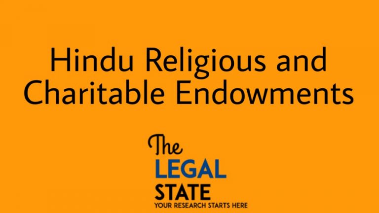 Hindu Religious and Charitable Endowments