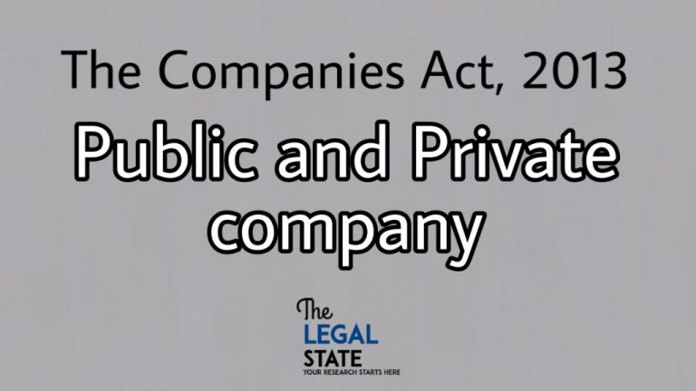 The Companies Act 2013- Private Company and public company