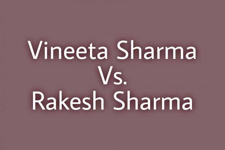 Vineeta Sharma Vs. Rakesh Sharma