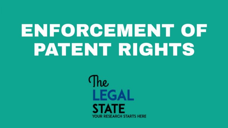 ENFORCEMENT OF PATENT RIGHTS